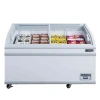 Dukers 110V Commercial  Supermarket fridge Ice Cream Sliding Curved Glass Door displayer/ Chest Freezer