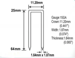 Duo-Fast 15 Series Staples for Roofing and Construction