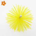 Durable fireplace nylon wire sweep accessories chimney cleaning brush with rod