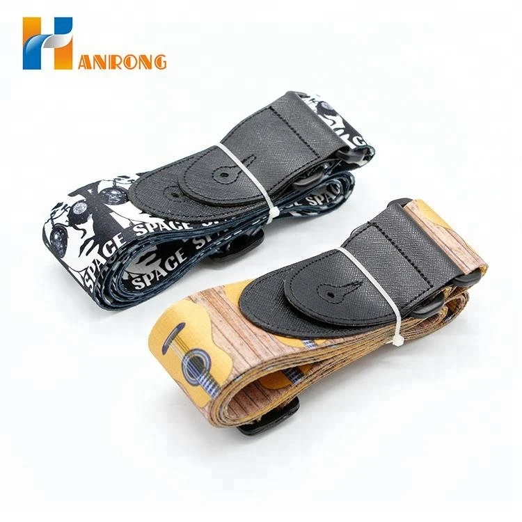 Durable Polyester and Leather Guitar Strap Accessory Many Colors