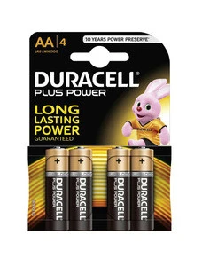 Duracell AA / LR6 1.5V Basic Pack of 4 - For all of your power hungry electronics