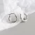 Import Duyizhao Charm 925 Sterling Silver Ins Style Classic Round Earrings Female Personalized Silver Hoop Earrings Fine Jewelry from China