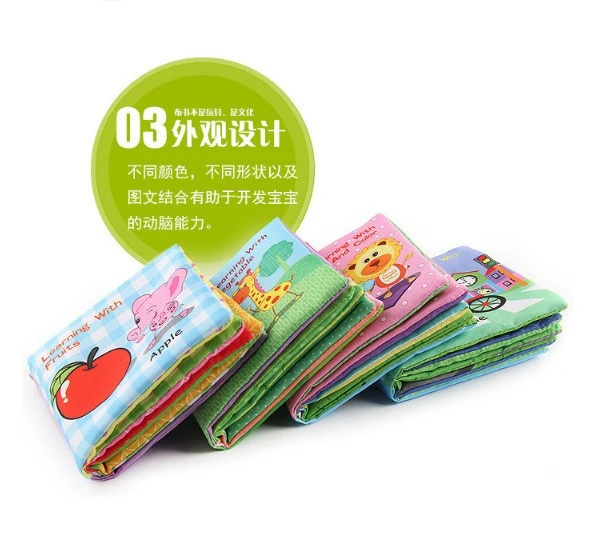 Early-educational Soft fabric Baby Cloth Book Telling Stories For Babies