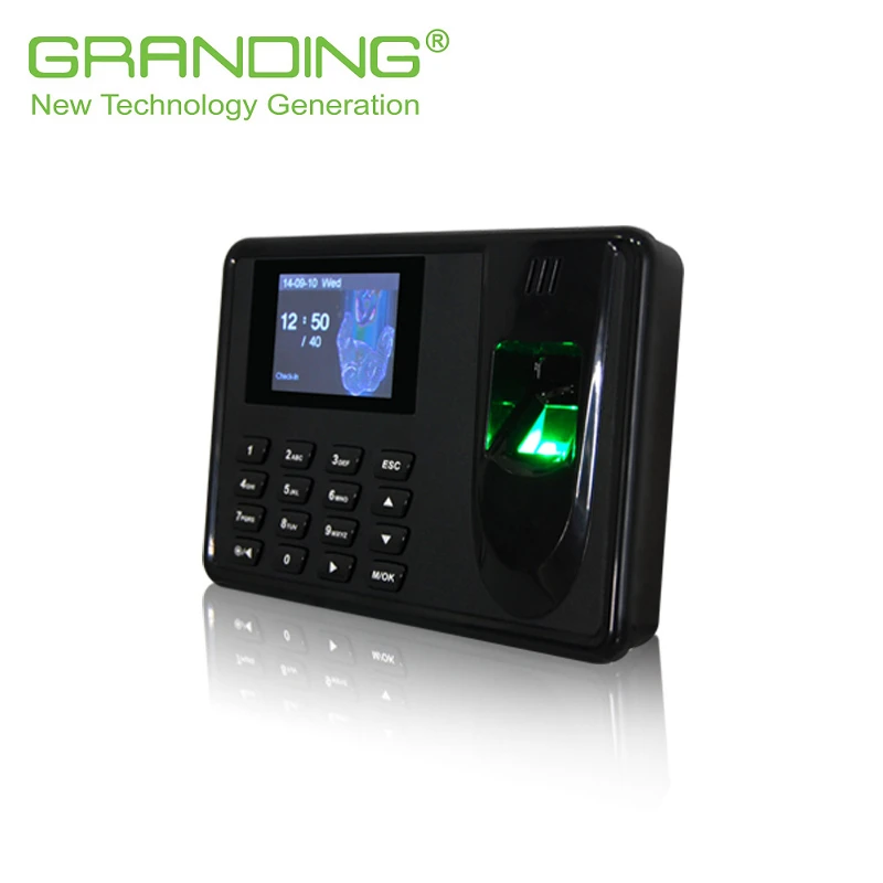 Easy operation  biometric fingerprint  time attendance supports USB flash drive for small office, bank, warehouse, school