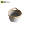 Eco-Friendly Household Jute &amp; Cotton Rope Handmade Fruit Basket with Ear Handle