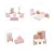 Import educational kids role paly game simulation mini furniture toy diy disassembly wooden dollhouse from China