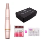 Electric Nail Drill Set Professional Portable USB  Pedicure Tools with 6Pcs Drill Bits for Polishing Shape Beauty