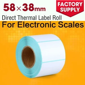 eletronic scale use labels adhesive sticker label with release back paper