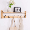 Entryway durable storage modern wall mount home decor factory wholesale wood and metal coat rack