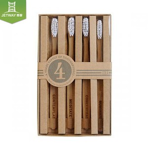 environmental protection natural wholesale bamboo toothbrush charcoal bristles