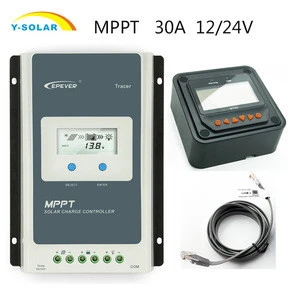 EPever 10A 20A 30A 40A mppt solar charge controller Tracer3201A with MT50 remote meter for tracerA series