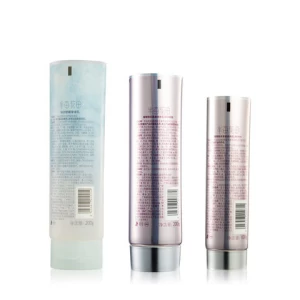 EPL Cosmetic Packaging Body Shampoo bottle tube Plastic Lotion Tube 200ml 250ml with Press Disc Top Cap