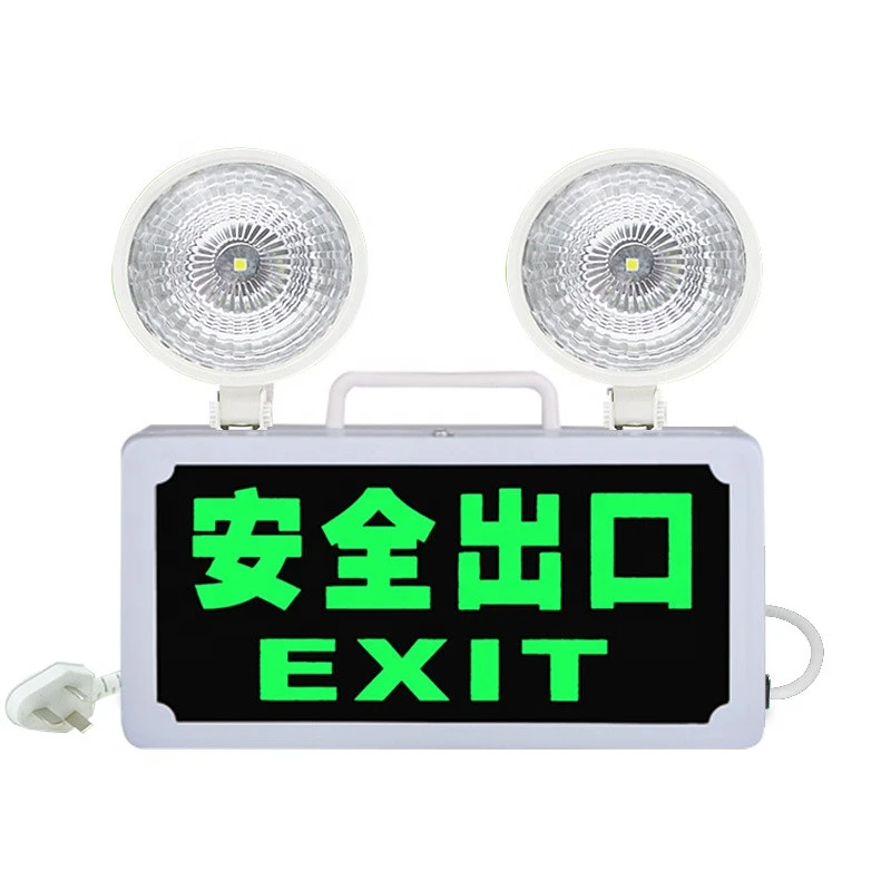 Exit Sign with Emergency Lights Low energy consumption Emergency Exit Light