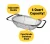 Import Expandable Rubber Grip Handles Stainless Steel Oval Strainer Over The Sink Colander from China