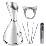 Facial Steamer 10X Penetration 70ML Nano Ionic Facial Steamer Warm Mist Face Steamer