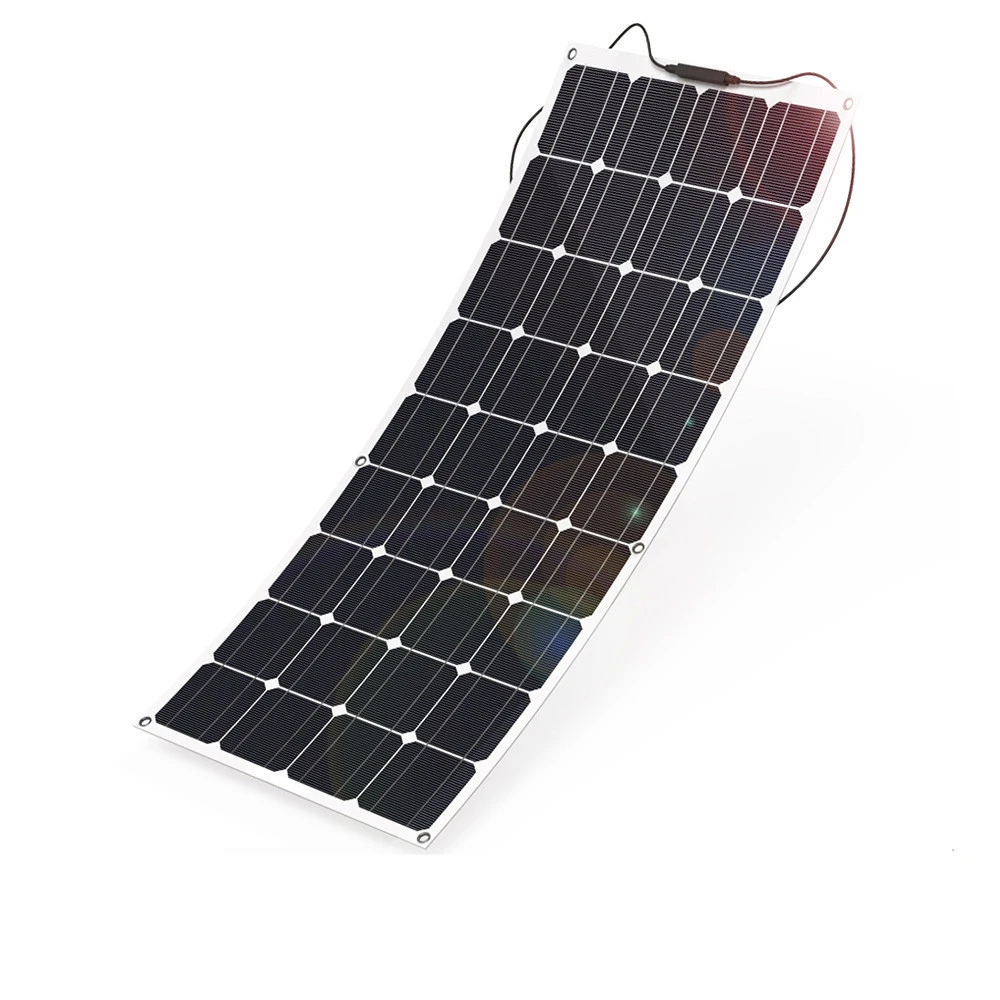 Factory best price mono 100w 18V flexible ultra thin solar panel solor cells solar panel