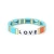 Import Factory Cheaper DIY Mixture Colorful Letter Women Beaded Charm Bracelet Jewelry from China