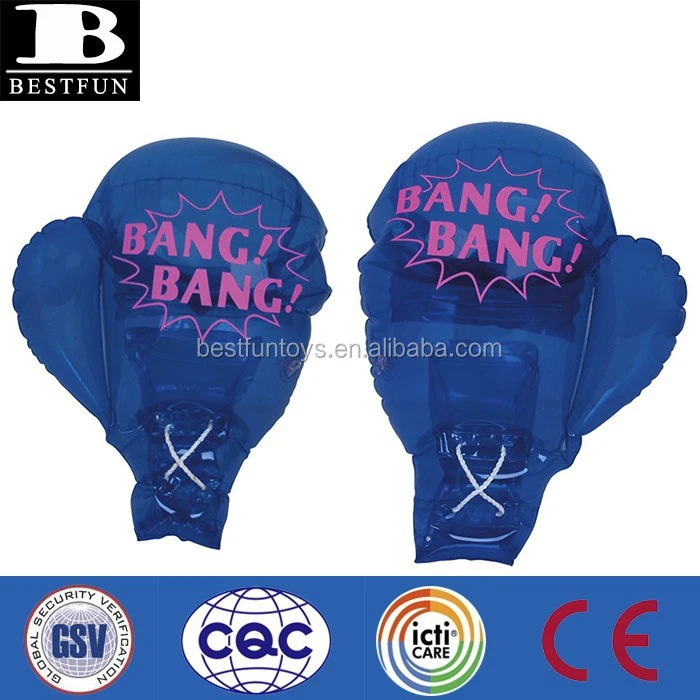 Factory custom made transparent pvc inflatable boxing glove jumbo giant boxing glove for sale
