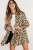 Import Factory Customized 2018 Women Fashion Winter Faux fur leopard coat from China