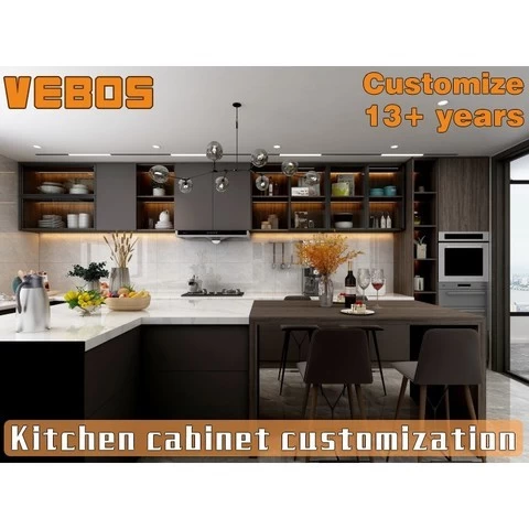 Factory customized design modern kitchen cabinets cuisine and other kitchen furniture wooden kitchen islands