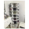 Factory price modern wooden  shoe rack rotate for shoe store furniture