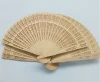 Factory price personalized classic style natural  wedding folding hand fan spanish wooden hand fan for cheap promotional