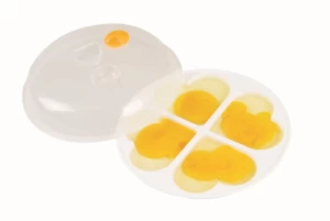 Factory Supply Custom Plastic Egg Steamers Microwave Egg Boiler Egg Cooker With Lid