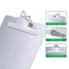 Factory Wholesale Custom A4 Size Can Hang Stainless Hanging Aluminum Metal Paper Nursing Clipboard Foldable With Hospital Use