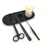 Factory Wholesale Stainless Color Brass Scented Candle Wick Scissors Accessory Candle Scissors