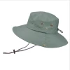 Factory wholesale sun hat large wide brim beach bucket hats fishing hats with string