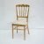 Import Fancy champagne gold aluminum stackable hotel event wedding banquet napoleon chairs with white cushion from China