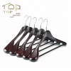 fashion brown painting wooden hangers clothes hanger rack for sale