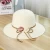 Import Fashion Flower Lace Ribbon Wide Brim Summer Beach Sun Protective Straw Hats from China