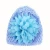 Import Fashion knitting crochet cap baby beanie minimo hat with handmade cloth flower for kids from China