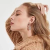 Fashion Personalized Luxury Bling Crystal Dollar Earrings Statement Full Rhinestone Money Sign Drop Earrings Women 2020 Jewelry