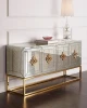 fashion retro living room standing mirrored cabinet from Dongguan China
