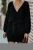 Import Fashionable Winter long sleeve Deep V Neck Ribbed Mini Bodycon Kniting sweater dress women from China