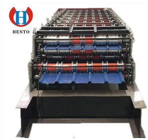 Fast speed building material pressure tile machine molding roofing glazed machine