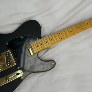 FD-Brand Black with Solid Wood Maple Neck and Ebony Fingerboard Gold Hardware TL-Electric Guitar