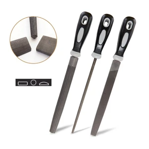 files tools 8 Inches 3pcs round flat and half round hand steel file set
