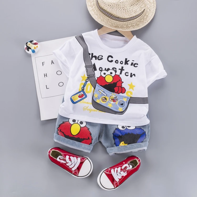 Fine Quality  Baby Girl Boy Clothing Infant Clothes Suits Casual Sport T Shirt Pants Kid Child Clothes Suits Baby clothes