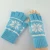 Import Fingerless Knitted Jacquard Mittens Half Finger Long Cuff Winter Stretchy Gloves from China