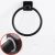 Import Flash Sale Black Stainless Steel Twisted Adhesive Bathroom Accessories Towel Ring from China