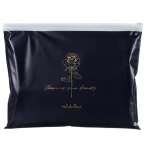 for Clothing Plus Print Logo Customizable EVA Frosted Zipper Bags with Self-Sealing Plastic Packaging