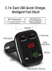 For Iphone X New Arrival Bluetooth Handsfree Car Kit with LED Display, MP3 Player FM Transmitter