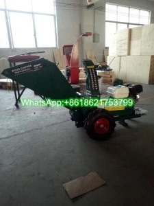 forestry machinery capacity 0.4-1.5t/h wood twig shredder tree branch cutter chipping with 7.5hp gasoline engine