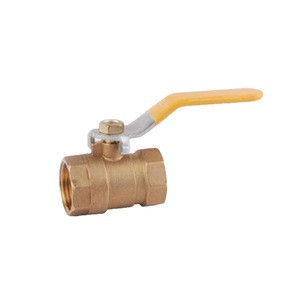 Forged NPT full-bore brass ball valve with stainless steel body handle ball valve