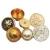 Import Foshan Hardware Children&#x27;S Golden Metal Covers Brass Shirt Leaf Lady Shiny Snap Button For Cloths from China