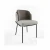 Import Foshan modern  luxury steel  pu leather fabric hotel restaurant Fil Noir Dining Chair from China