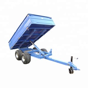four wheel farm flat pack flatbed trailer for tractor,  used transporter agriculture wood forest tipping trailer